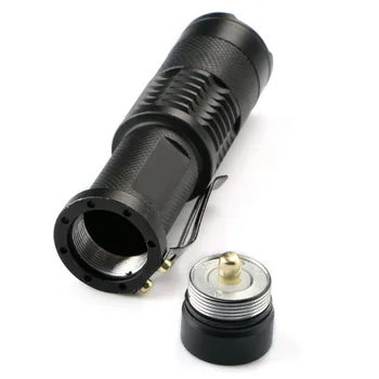 Mini LED Žibintuvėlis Šviesos 3000LM LED Žibintuvėlis T6 Zoomable Žibintuvėlis šviesos taktinis Žibintuvėlis Lempos lanterna 5 režimai 18650
