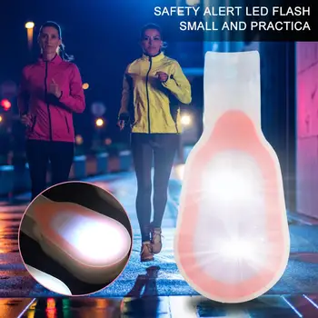 Mini Naktį Flash Šviesos Įrašą į Drabužių Magnetiniai Žibintai Saugos Lauko Laisvą Ranką Silikono Įrašą Lempa Kempingas, Žygiai