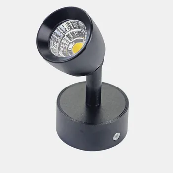 Mini Pritemdomi LED Sieniniai Šviestuvai 360 Sukasi Reguliuoti LED apšvietimas 7W10W 85~265V LED Lubų Žemyn šviesos Fono Sienos Apšvietimas