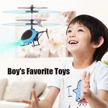 Mini RC Drone Plaukioja RC Sraigtasparnis Orlaivių Pakabos Indukcijos Sraigtasparnis Vaikams Žaislas LED Šviesos Nuotolinio Valdymo Žaislai Vaikams