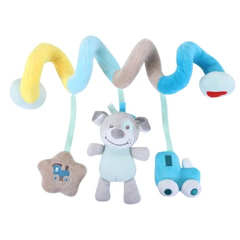 Minkštos Kūdikio Lovelę Lovos, Vežimėlio Žaislas Spiralės Kūdikių Žaislas, Skirtas Naujagimiams Automobilio Sėdynės Švietimo Barškučių Baby Rankšluostis Žaislai 0-12 Mėnesių