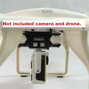 MJX X101 Kameros Savininkas Rėmelis Suderinamas Su SJCAM GoPro XIAOYI EKEN Veiksmų Fotoaparato RC Drone Gimble Atsarginės Dalys Quadcopter Gimbal