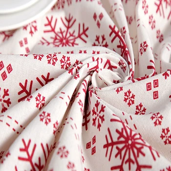 Modernus Paprastumas Skalbiniai Medvilnė Raudona Staltiesė Kalėdų Snaigės Modelio Skalbti staltiesė, Vestuvių Pokylių Arbatos Stalo