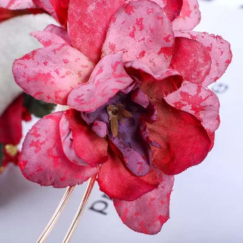 Molans Pavasario Rudens Gėlių Ekrano Užsklandą Modeliavimas Kietas Gėlių Kaspinai Aukso Lydinio Plaukų Juosta Fotografijos Plaukų Aksesuarai