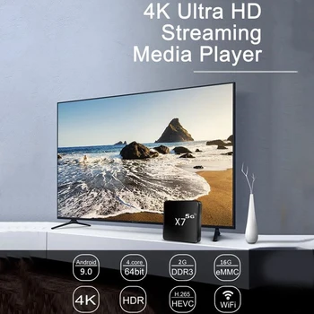 MOOL X7 TV Box 4GB+32GB Quad Core Dual Band 2.4 G/5G Media Player WIFI ES Plug