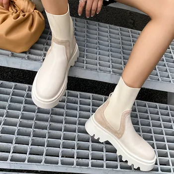 MORAZORA 2021 Aukštos kokybės moterų batai natūralios odos batus storais kulnais aikštėje kojų mada batai moterims juoda