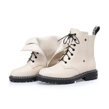 MORAZORA 2021 Naujus natūralios odos sniego batai moterims, šilta vilna žieminiai batai moterų avalynė nėrinių mados storas kailis batai