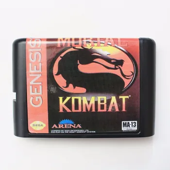 Mortal Kombat Regione Nemokama 16 bitų MD Žaidimo Kortelės Sega Mega Drive Genesis