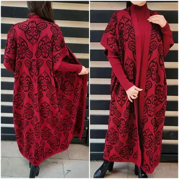 Moterims Derinti Drabužius Nustatyti Žiemos Islamo Kolekcija Mados Europoje Musulmonų Moterims Aukštos Kokybės Turkijos Tekstilės Atsitiktinis Kasdien Suknelė
