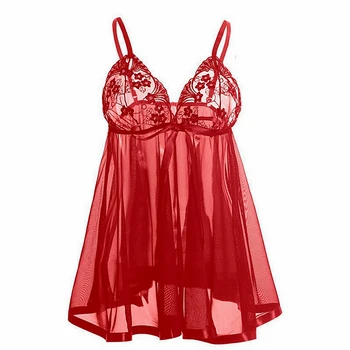 Moterų drabužiai nėriniai moterų pižamą sleepwear pamatyti, nors apatinis trikotažas porno kraujavimas iš apatinio trikotažo suknelė ropa seksualus para el sexo plius dydis 6XXL