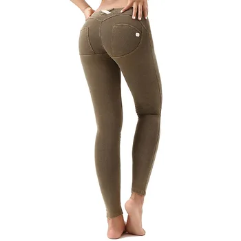 Moterų džinsus persikų klubo antblauzdžiai sexy didelis elastingumas mažas juosmens trumpas kelnes mados atsitiktinis pieštuku kelnės