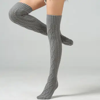 Moterų Kojinės Kojinės Šiltas aukštakulniais Per Kelio Kojinių Ilgai Vidurio Seksualus Medvilnės Kojinės