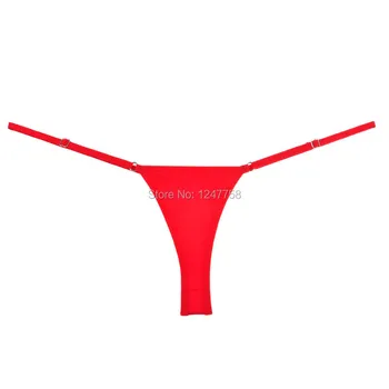 Moterų Micro Thong String Reguliuojamas Seksuali Maža u G-String Bikini apatinis Trikotažas