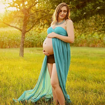 Motinystės Suknelė Motinystės Fotografija Rekvizitai Seksualus Maxi Suknelė Elegantiškas Išgalvotas Nėštumo Fotosesiją Moteris Ilga Suknelė Vienas Dydis