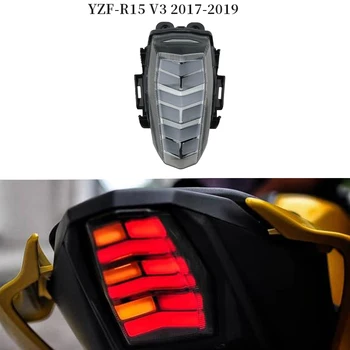 Motociklo LED galinius Žibintus Juoda Objektyvas Stabdžiai Galiniai Posūkio Signalai, Integruotas Šviesos YAMAHA YZF-R15 V3 2018-2019