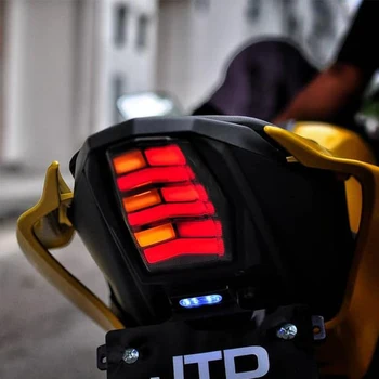 Motociklo LED galinius Žibintus Juoda Objektyvas Stabdžiai Galiniai Posūkio Signalai, Integruotas Šviesos YAMAHA YZF-R15 V3 2018-2019
