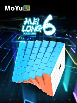 MOYU MF8863 Cubing Klasėje Meilong 6 6x6x6 Magic Cube Stickerless 6x6 profesinės greitis kubeliai Čempionų Konkurse Kubas