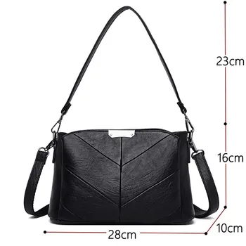 Multi Pocket Moterų Flap Bag Sac A Main Vasaros Stiliaus Odos Rankinės Dizaineris Peties Crossbody Krepšiai Moterų Bolsa Feminina