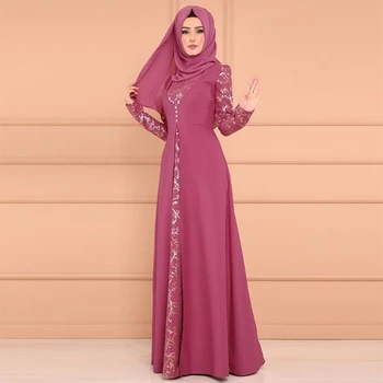 Musulmonų Abaja Suknelė Moterims Islamo Drabužių Nėrinių Derliaus Kaftan Ilgai Dubajus Arabų, Afrikos Šalis Vestuvių Turkija Maxi Plus Size 5XL