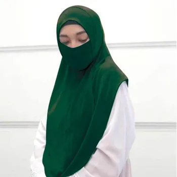 Musulmonų mados hijab šalikas moteriška turbaną lankelis medvilnės islamo rait moterų hijabs galvos vyniojami šilko hijab priedai