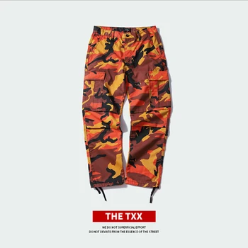 NAGRI Karinių Krovinių Kelnės Vyrams Mados Streetwear Hip-Hop Atsitiktinis Kamufliažas Jogger Taktinės Kelnės Multi Pocket