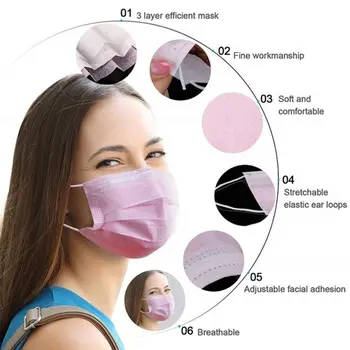 Nagų Kaukes 3 sluoksnis saugus Filtro Medicinos Kaukė Anti-taršos Vienkartiniai Ne Austi Kaukės Kvėpuojantis Apsaugos Mascarillas