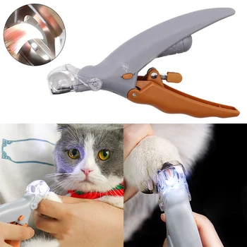 Naminių gyvūnėlių Nagų Clipper Pjovimo Žoliapjovės Viliojimo Įrankį, Su LED Šviesos Šuo, Katė Saugos Grožio Priemonės Žirkliniai Clipper Gyvūnų Priežiūros Produktas