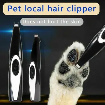 Naminių gyvūnėlių Nagų Plaukų Žoliapjovės Šlifuoklis Kačių, Šunų Viliojimo Įrankį, Elektros Kirpimo Cutter USB Įkrovimo Šunų Kirpimas Leteną Skustuvas Clipper