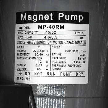 Namuose užvirinti Siurblys MP-40RM Didelis srautas Magnetinio disko, Vandens Siurblys iš Nerūdijančio Plieno galva Siurblys vandens 3/4