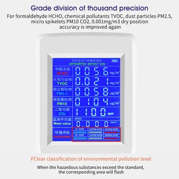 Namų Biuro Daugiafunkcinis Įkrovimo Oro Kokybei Stebėti Matavimo Įrankis KD2.5 KD10 CO2 JOMS Detektorius Formaldehido Bandymai