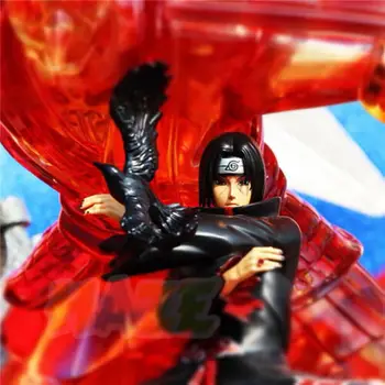 Naruto Akatsuki Susanoo Uchiha Itachi Varnas Veiksmų Skaičius, Statula Žaislas su LED Šviesa