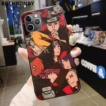 Naruto Anime Skausmas Uchiha Sasuke Uzumaki kakashi meno animacinių filmų Telefono dėklas skirtas iPhone 11 12 pro XS MAX 8 7 6 6S Plus X 5S SE 2020 XR