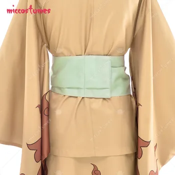 Naruto Hyuuga Hanabi Cosplay Kostiumų Spausdinti Kimono su Plaukų Laivapriekio kaklaraištis