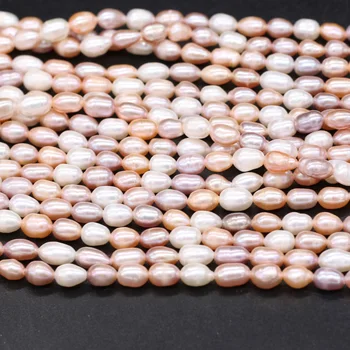 Natūralūs Gėlavandenių Perlų Derinys Spalvų Perlų Ryžių Formos Prarasti Karoliukai Moterų Papuošalai Priėmimo 