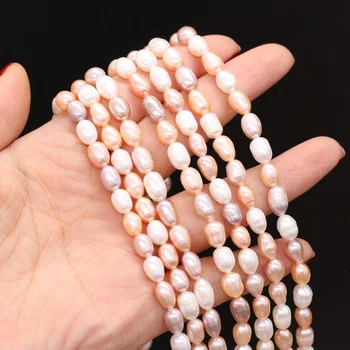 Natūralūs Gėlavandenių Perlų Derinys Spalvų Perlų Ryžių Formos Prarasti Karoliukai Moterų Papuošalai Priėmimo 