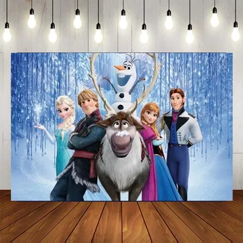Naujas 120*80 cm Disney Užšaldyti Animacinių filmų Fone Gimtadienio Prekių Kalėdų Papuošalų Fotografijos Fonas Vinilo Medžiaga
