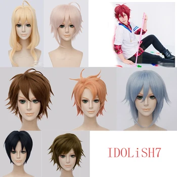 Naujas Anime IDOLiSH7 Cosplay Perukas Iori Izumi Riku Nanase Tamaki Yotsuba Yamato Nikaidou Tsumugi Ten Kujou Sintetinių Plaukų +Perukas Bžūp