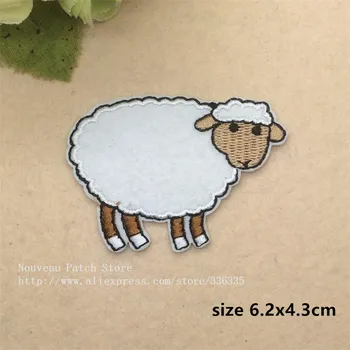 Naujas atvykimo 10vnt mielas avių išsiuvinėti Geležies cartoon Pleistrai BX drabužis Appliques priedą nemokamas pristatymas
