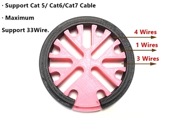 Naujas Cat5 Cat6 Kabelį Šukos Kabelių Tvarkymo Priemonė vielos organizuoti Kabelis tiesinimo priemonė priemonė Kategorija Kabelinė ir Vielos Organizatorius