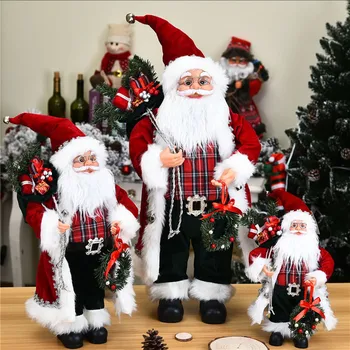 Naujas Didelis Santa Claus Lėlės Linksmų Kalėdų Dekoracijos Namų Vaikų Naujųjų Metų Žaislą Dovanų Navidad Gimdymo Dekoro Šalies Prekių