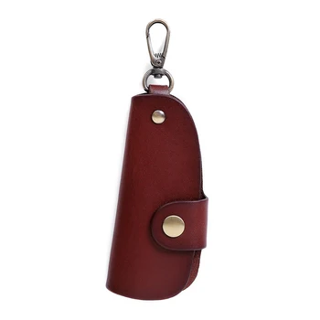 Naujas Dizaineris natūralios Odos Mens Klavišą maišelį Daugiafunkcinis Moterų Automobilio Raktas Atveju durų rakto Saugojimo krepšys Mini Namų Raktų, Piniginės 50