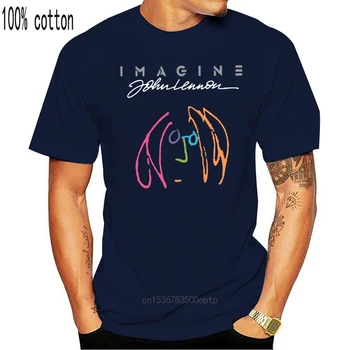 Naujas Johnas Lennonas Įsivaizduokite, Vyrai T-Shirt Dydis S-2Xl Didelis Ūgio Tee Marškinėliai