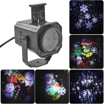 Naujas Kalėdų Modelio LED Lazerinis Projektorius Spalvinga Sukasi Etape Projektoriaus Šviesos DJ Disco Lempa KTV Šalis Vestuvių Juostoje Namuose