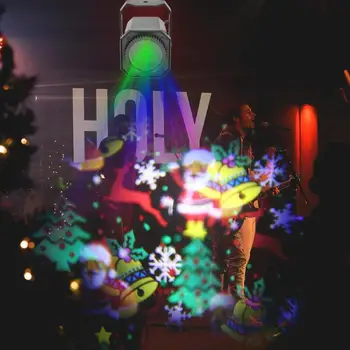 Naujas Kalėdų Modelio LED Lazerinis Projektorius Spalvinga Sukasi Etape Projektoriaus Šviesos DJ Disco Lempa KTV Šalis Vestuvių Juostoje Namuose