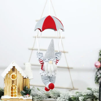 Naujas Kalėdų Parašiutu Lėlės Apdailos Kalėdų Senelis, Nykštukas Parašiutizmas Pliušinis Lėlės, Papuošalai Kalėdų Langų Apdailos Dovana