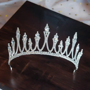 Naujas Karūna Šukuosena Nuotaka Vestuvių Prabanga Princess Crown Vestuvių Pasakų Plaukų Aksesuarai Gamyklos Tiesioginio Pardavimo Lašas Laivybos Brangakmenis