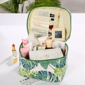Naujas mados kelionės ponios drobės saugojimo makiažas maišelį, grynos medvilnės kūrybos spausdinimas kosmetikos krepšys atvejais, grožio skalbinių krepšys