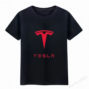 Naujas Mados Medvilnės trumpomis Rankovėmis Vyras Tesla marškinėliai kieto spalvų atsitiktinis T shirts vyrų Drabužiai viršūnės