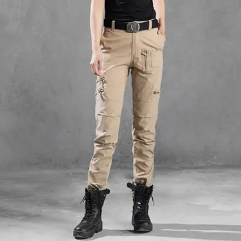 Naujas Moterų 101 Krovinių Kelnės Karinės Aprangos Tactical Kelnes Multi-Pocket Medvilnės Kelnės