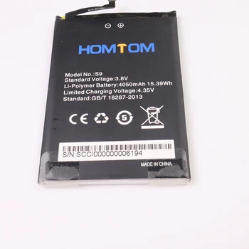 Naujas Originalus homtom S9 Baterija 4050 mAh už HOMTOM S9 Išmaniųjų Telefonų